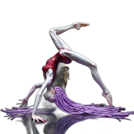 creature, hair, staff, dress transparent PNG cut-out