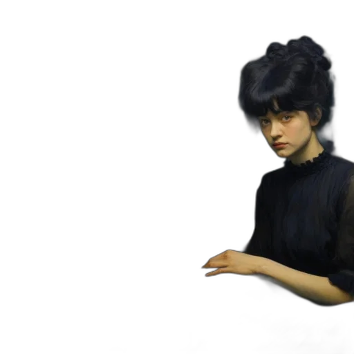 hat, hair, face, staff transparent PNG cut-out