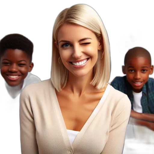 photorealistic, uplifting, scene, portrays transparent PNG cut-out