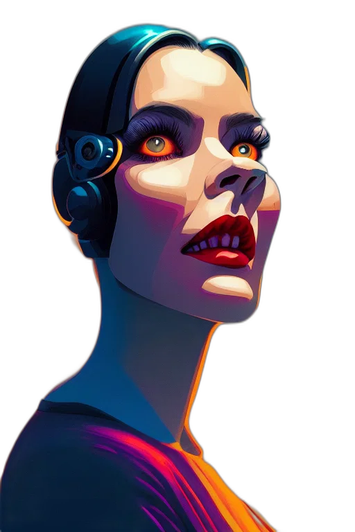 robot, face, creature, mask transparent PNG cut-out