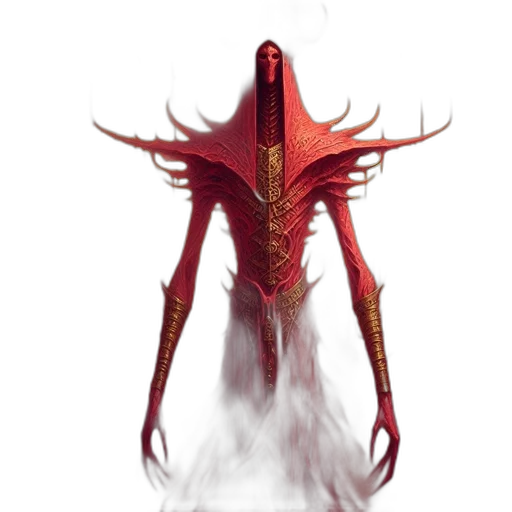 creature, dragon, mask, staff transparent PNG cut-out