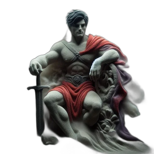 concept art, comic book art, 3d render, fantasy art transparent PNG cut-out