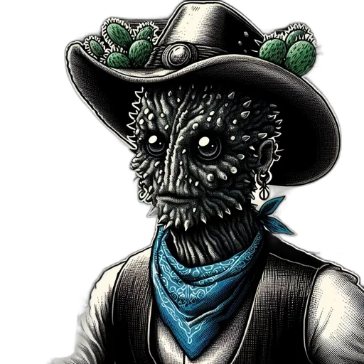 mask, hat, creature, staff transparent PNG cut-out