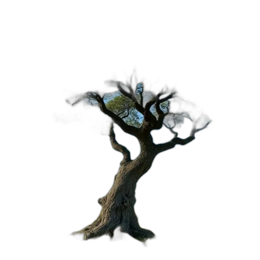 tree, staff, crown, creature transparent PNG cut-out