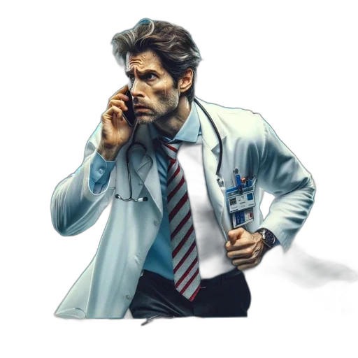 jacket, staff, concept art, comic book art transparent PNG cut-out