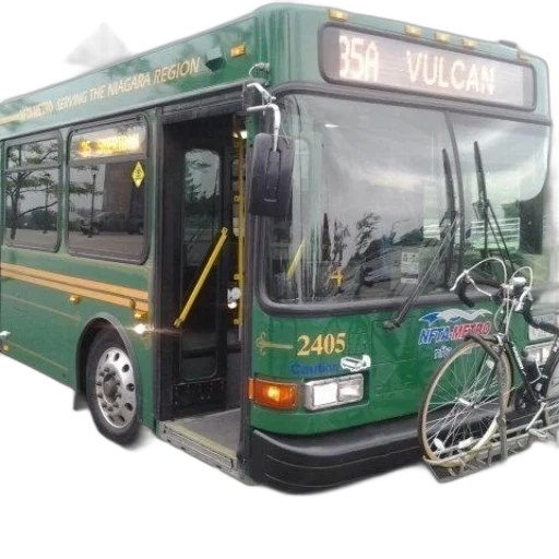 photorealistic, 3d render, green, bus transparent PNG cut-out