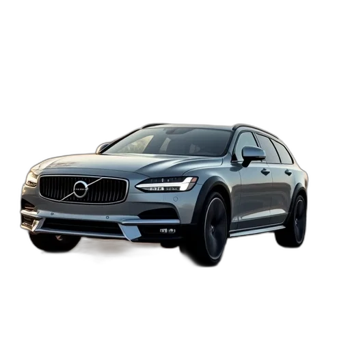 car, 3d render, photorealistic, volvo transparent PNG cut-out