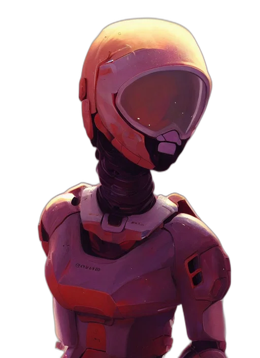 robot, face, mask, weapon transparent PNG cut-out