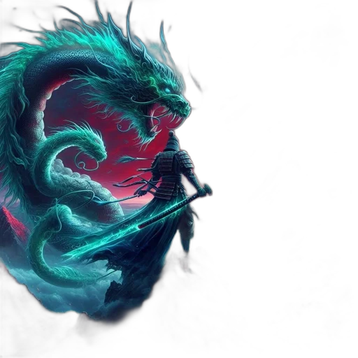 dragon, hair, creature, mask transparent PNG cut-out