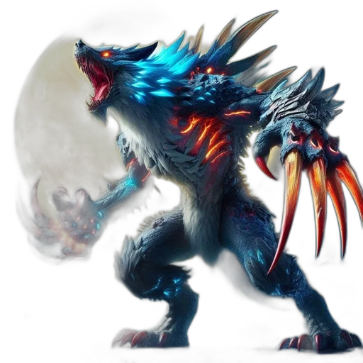 dragon, creature, animal, staff transparent PNG cut-out