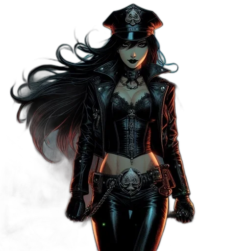 comic book art, concept art, fantasy art, cyberpunk transparent PNG cut-out