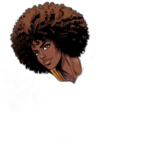 hair, face, crown, staff transparent PNG cut-out