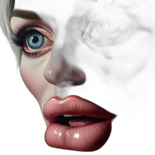 face, mask, photorealistic, concept art transparent PNG cut-out