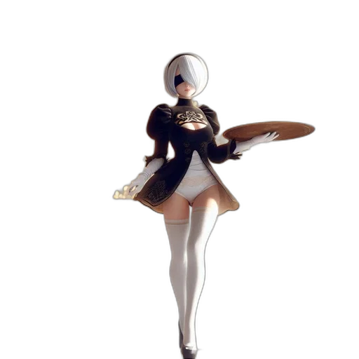 dress, robot, staff, jacket transparent PNG cut-out
