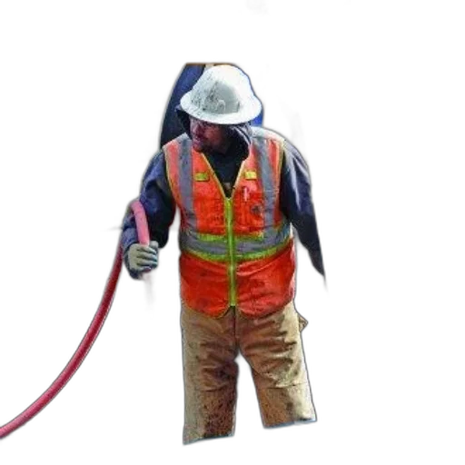 staff, jacket, robot, 3d render transparent PNG cut-out