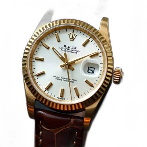 jewelry, gold, rolex, watch transparent PNG cut-out