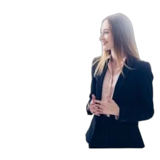 jacket, dress, staff, hair transparent PNG cut-out
