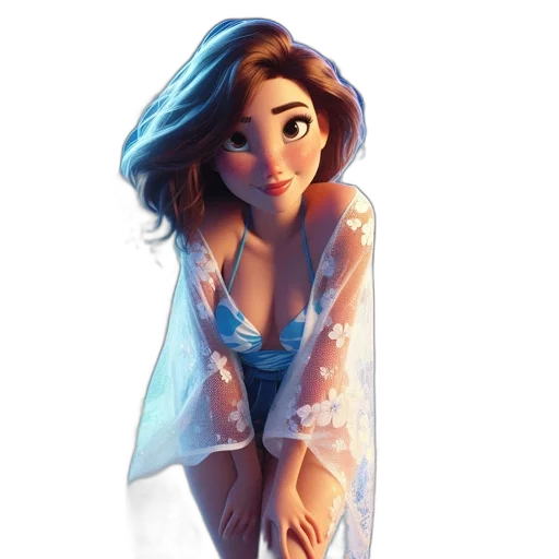 dress, cartoon, concept art, fantasy art transparent PNG cut-out