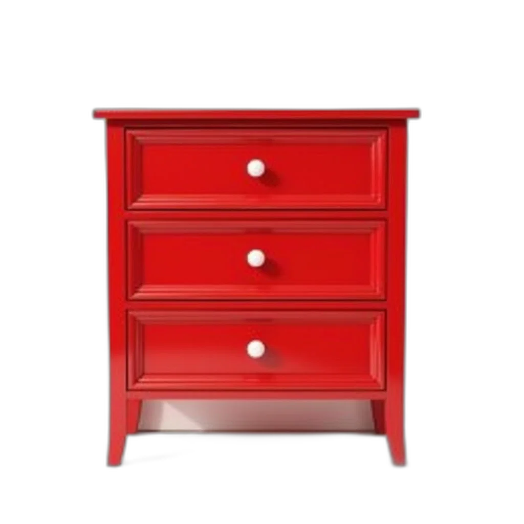 furniture, 3d render, photorealistic, red transparent PNG cut-out