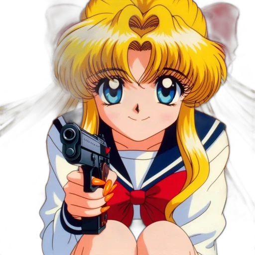 weapon, jacket, staff, anime transparent PNG cut-out