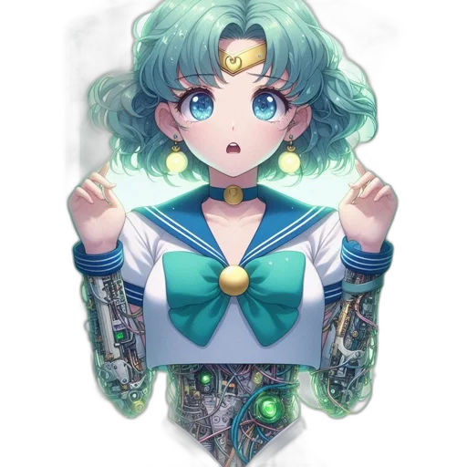 staff, jewelry, robot, dress transparent PNG cut-out