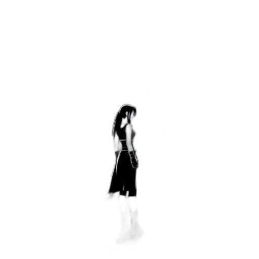 dress, robot, creature, staff transparent PNG cut-out