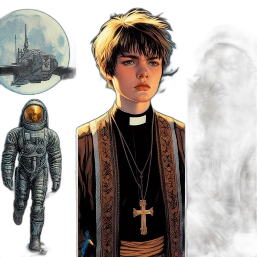 concept art, comic book art, fantasy art, earth tones transparent PNG cut-out