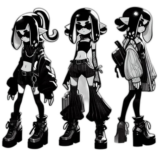 concept art, cyberpunk, cartoon, comic book art transparent PNG cut-out