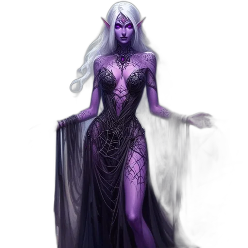 dress, fantasy art, concept art, comic book art transparent PNG cut-out
