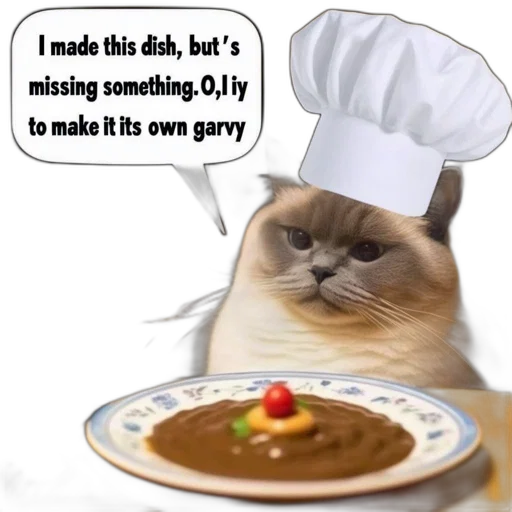 food, animal, anthropomorphized, cat transparent PNG cut-out