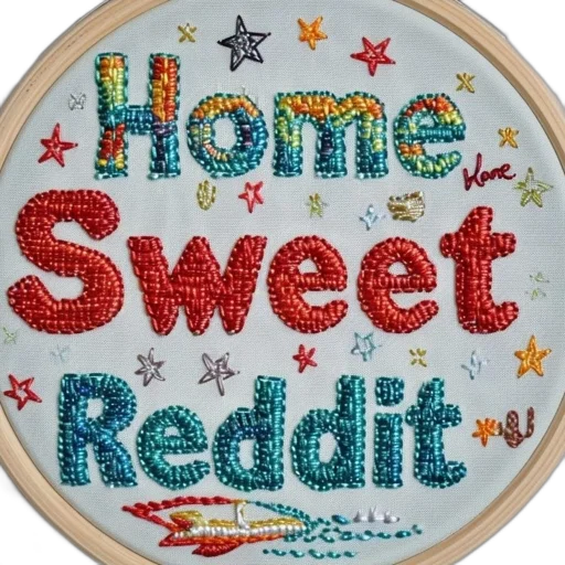 embroidery, hoop, displays, phrase transparent PNG cut-out