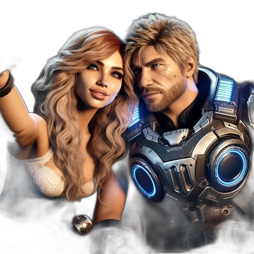 concept art, fantasy art, comic book art, pixel art transparent PNG cut-out