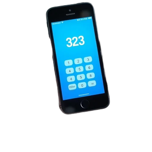 3d render, blue, hand, holding transparent PNG cut-out