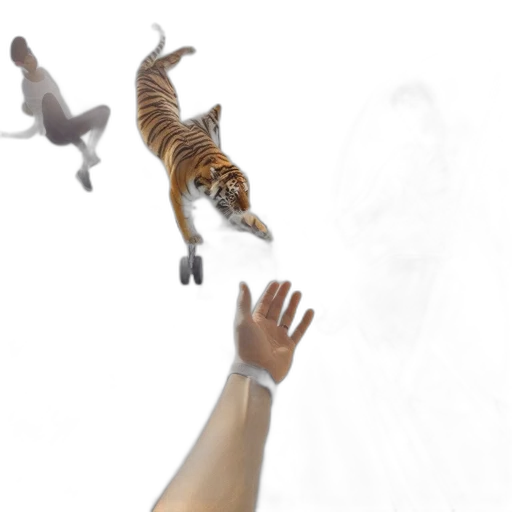 animal, creature, staff, 3d render transparent PNG cut-out