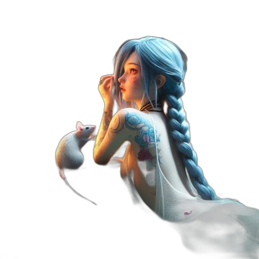 dragon, face, jewelry, staff transparent PNG cut-out