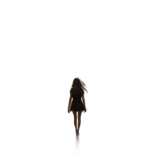 dress, hair, creature, jacket transparent PNG cut-out