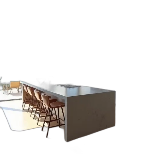 furniture, 3d render, concept art, photorealistic transparent PNG cut-out