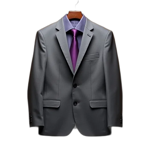 jacket, 3d render, dark, grey transparent PNG cut-out