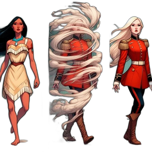 comic book art, concept art, fantasy art, earth tones transparent PNG cut-out