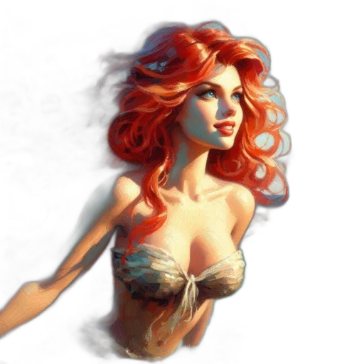 dress, fantasy art, concept art, comic book art transparent PNG cut-out