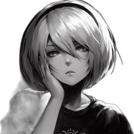 face, mask, robot, hair transparent PNG cut-out