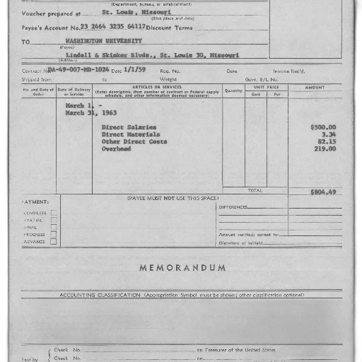 vintage, invoice, washington, university transparent PNG cut-out