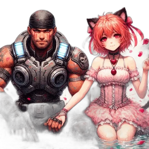 weapon, concept art, fantasy art, cyberpunk transparent PNG cut-out