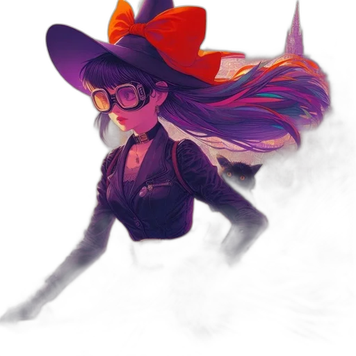 hat, staff, crown, creature transparent PNG cut-out