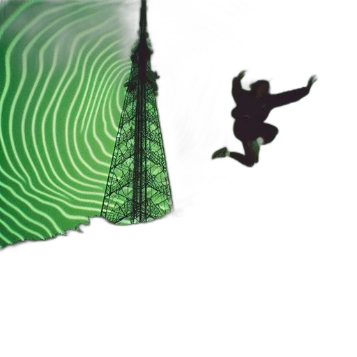 creature, concept art, comic book art, vaporwave transparent PNG cut-out