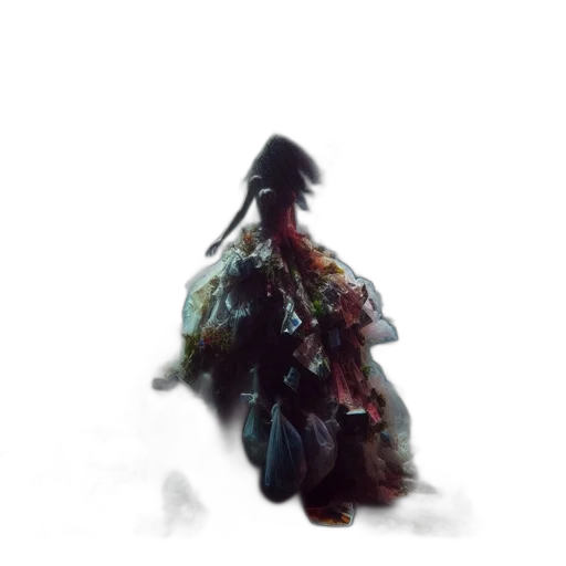 dragon, creature, dress, sword transparent PNG cut-out