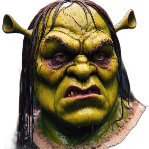 face, mask, creature, staff transparent PNG cut-out