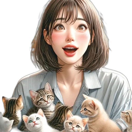 animal, face, staff, photorealistic transparent PNG cut-out