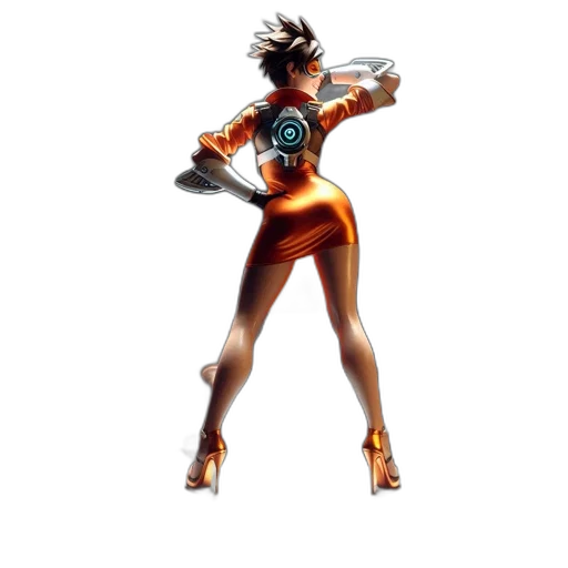 weapon, dress, robot, staff transparent PNG cut-out