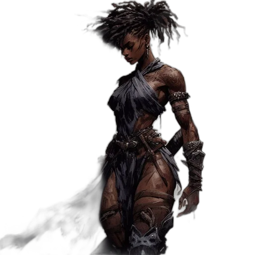 dress, concept art, fantasy art, comic book art transparent PNG cut-out